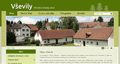 Desktop Screenshot of obec-vsevily.cz